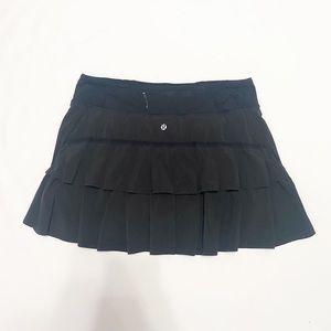 Lululemon Black Pleated Tennis Skirt